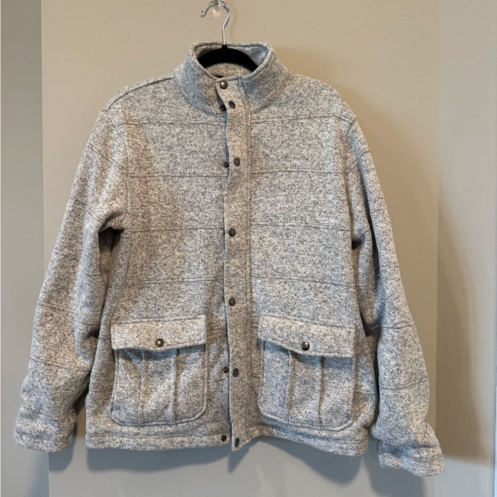 Banana Republic Gray Button-Up Jacket